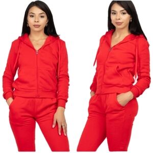 🆕NWT 2PC Full Zip Fleece Set